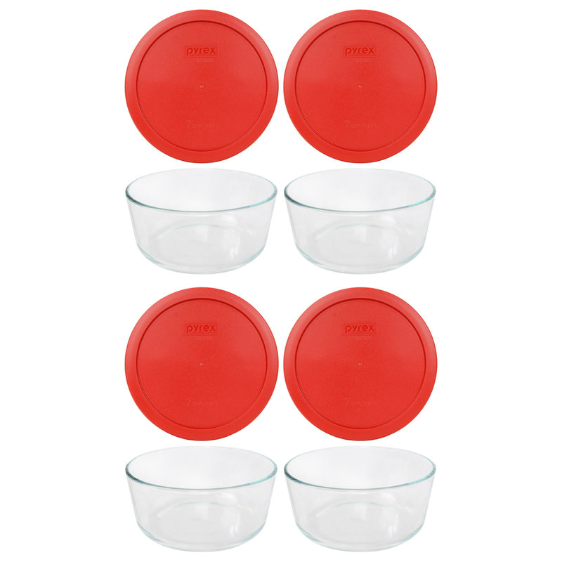 4 Cup Food Storage Container, Poppy Red