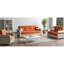 Revêtement orange, technologie clic, capacité de 600 lb, conversion de lit convertible en coussins assortis, idéal pour les dortoirs, coussins de siège épais et fermes