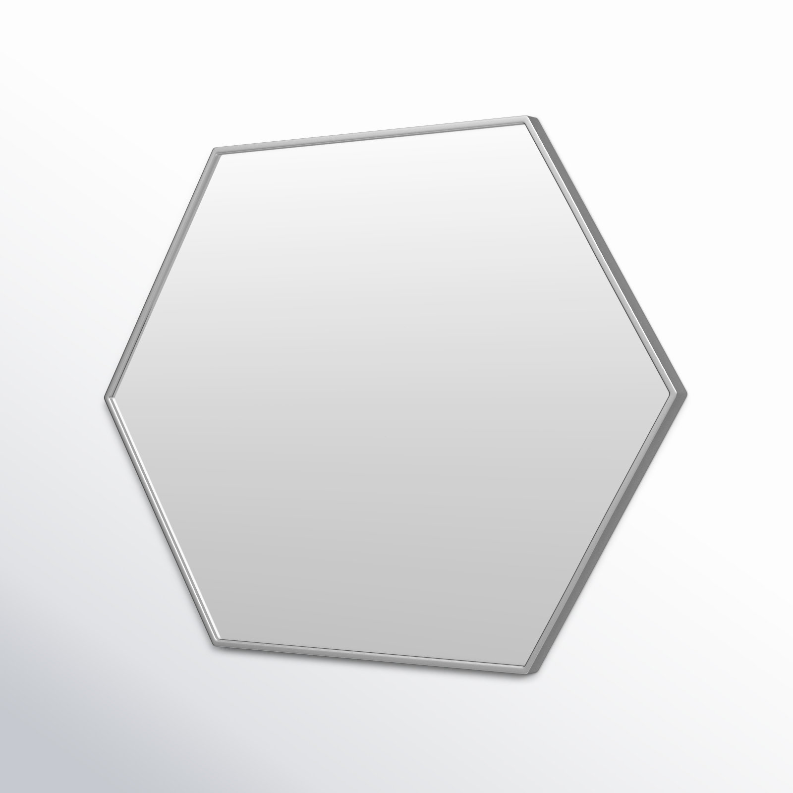 Sabine Accent Mirror, 34" H x 24" W, Silver