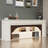 Beige Solid Wood TV Cabinet Fireplace-117598222
