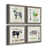 Toile avec encadrement gris
