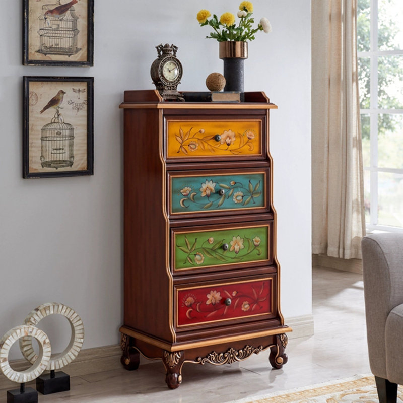 Commode d'appoint 4 tiroirs Vintage