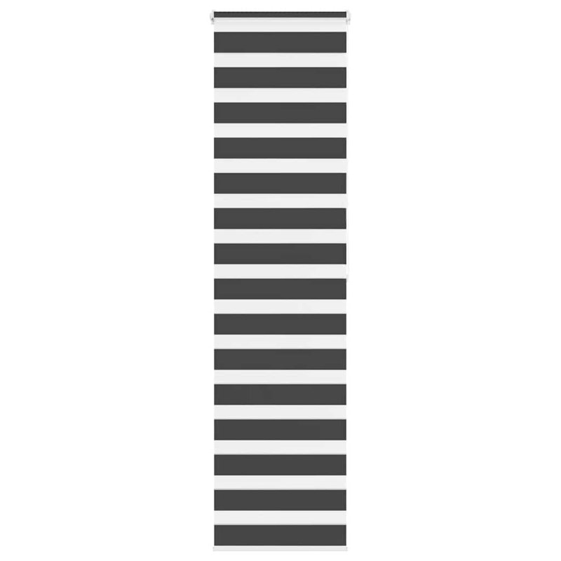 George Oliver Zebra Blind Polyester, 60cmW x 200cmL, Black