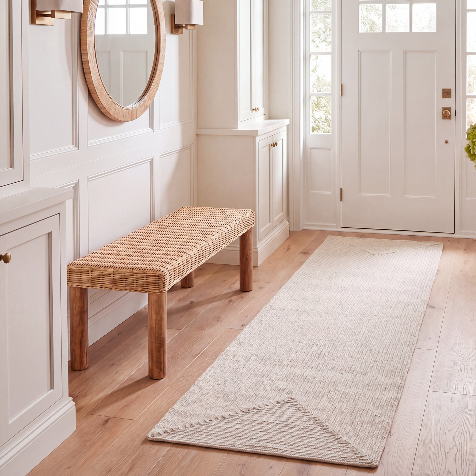 Machine Washable Hand-Woven Braided Rug, 2'-3" x 8'-0" Runner