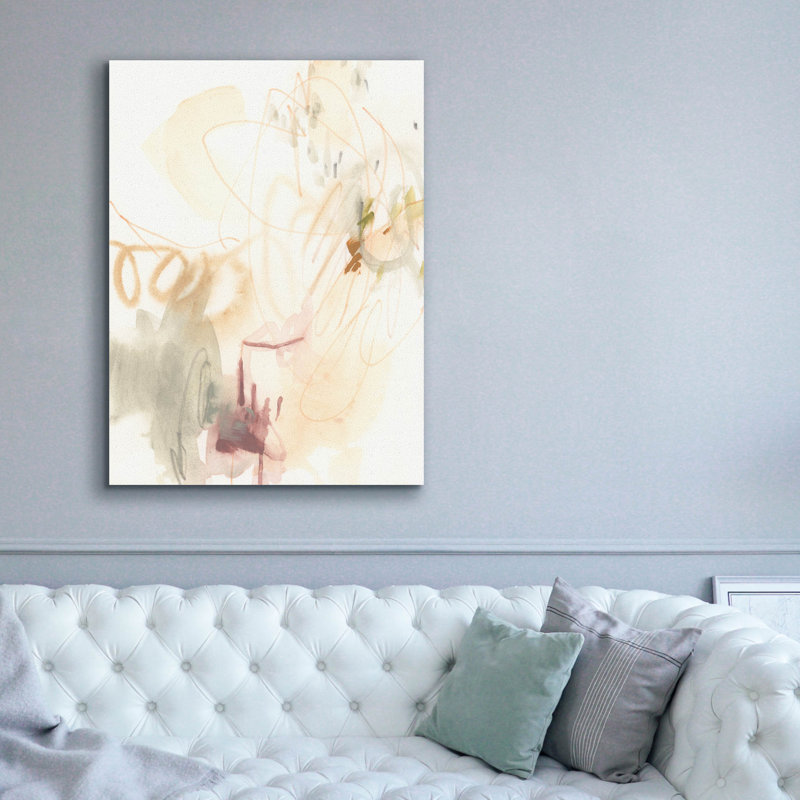 Toile épique Graffiti «Converging pensts 1» par June Erica Vess, 40 po x 54 po