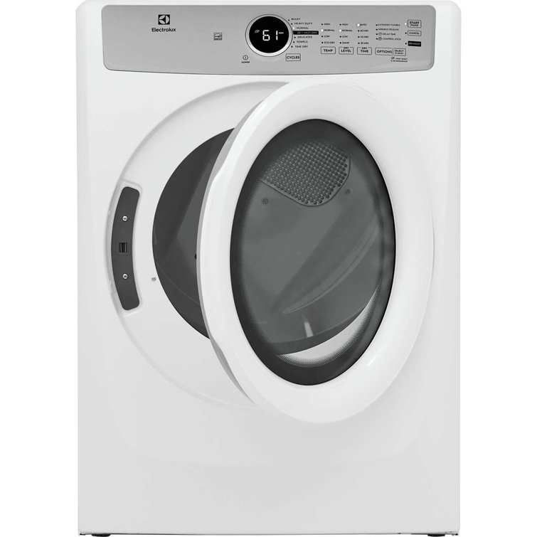 Electrolux 8 Cubic Feet Electric Stackable Dryer with Steam Dry