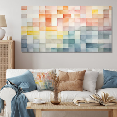 Multicolor Cubes Patterns II - Geometric Wall Art