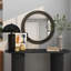 Miroir mural en métal avec détails perlés-72058590