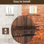 Mail Organizer Wood Painted Brown, Key Holder Wall Mount