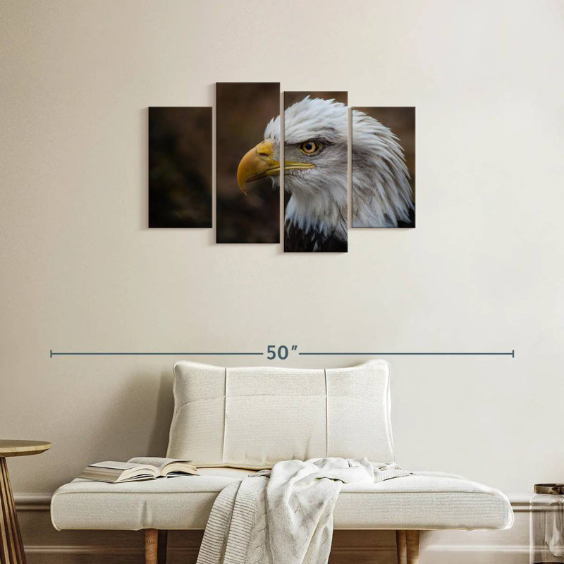 Brampt Bald Eagle Gaze, 22" H x 36" W