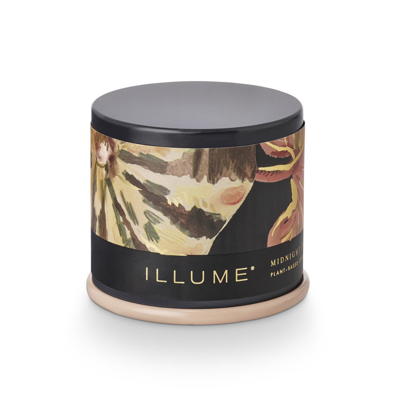 Midnight Pumpkin Scented Black Tin Candle, 3 oz