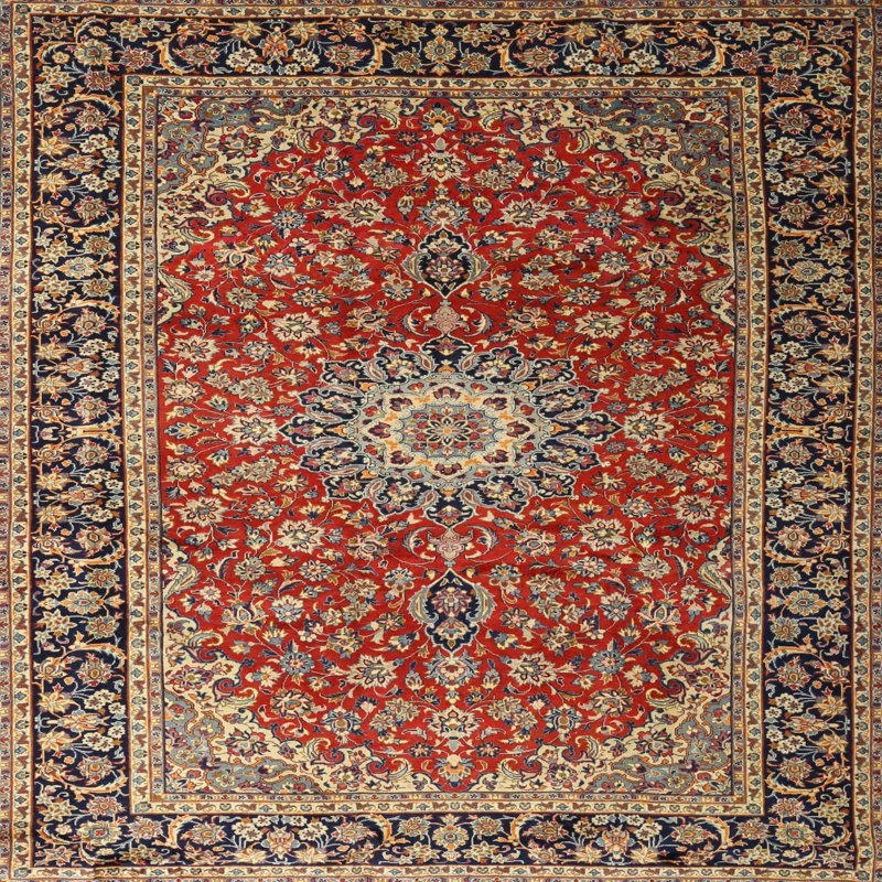 Sioned Oriental Indoor Rug, Round 5'