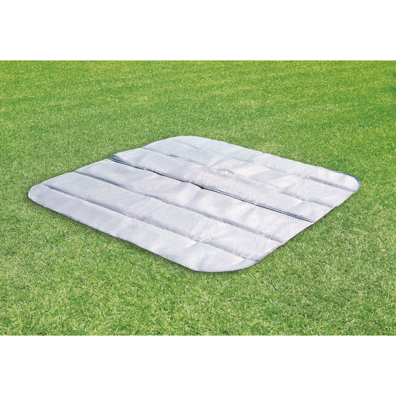 6-person 170 Jet Vinyl Square Inflatable Hot Tub in Off White, 210 gallons