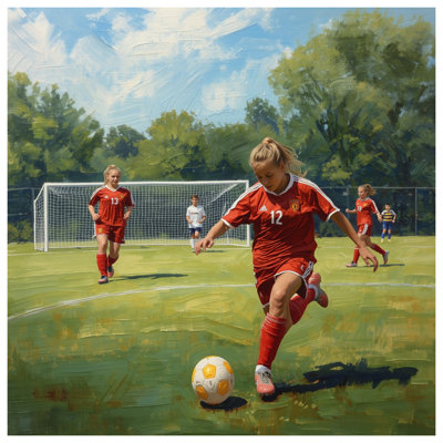 Tapis de bain Youth Soccer Game