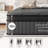 Mattress Full Size 12 Inch, Mattress with Gel Memory Foam and Pocket Springs, Euro Top Medium Firm, Black-1865770403-1865770400