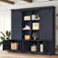 L'armoire de vestibule multifonctionnelle comporte des rails coulissants pour un grand espace de rangement, combinant astucieusement une unité de rangement avec un design de hall d'entrée en forme d'arbre. Idéal pour les salons et les couloirs, bleu-1999696892