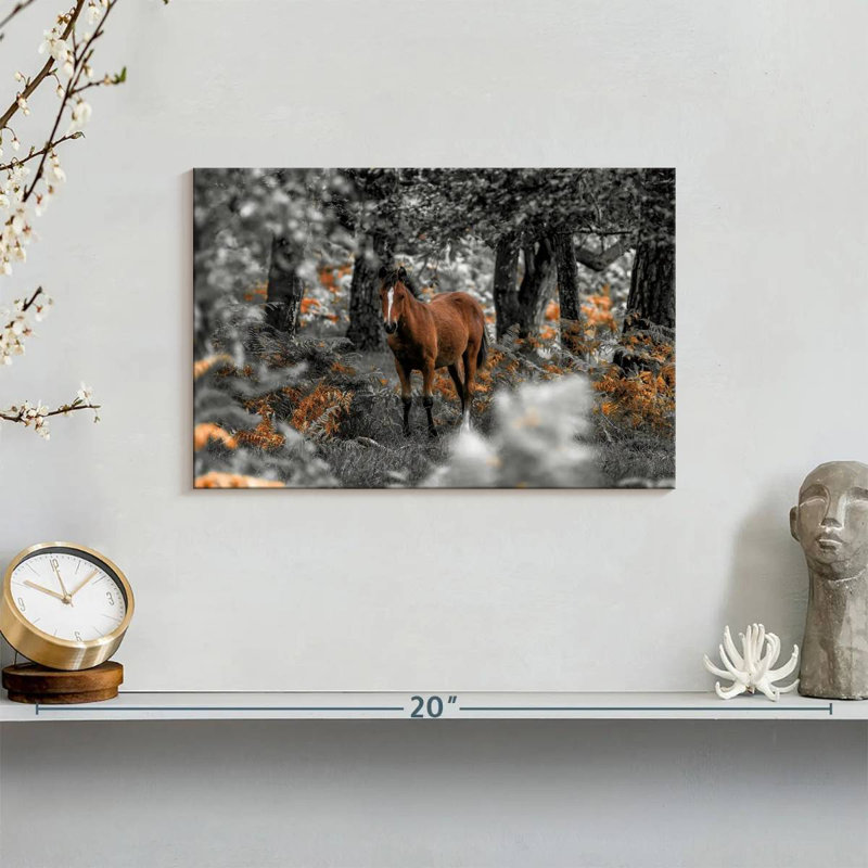 Brampt Horse Trails I, 8" H x 12" W