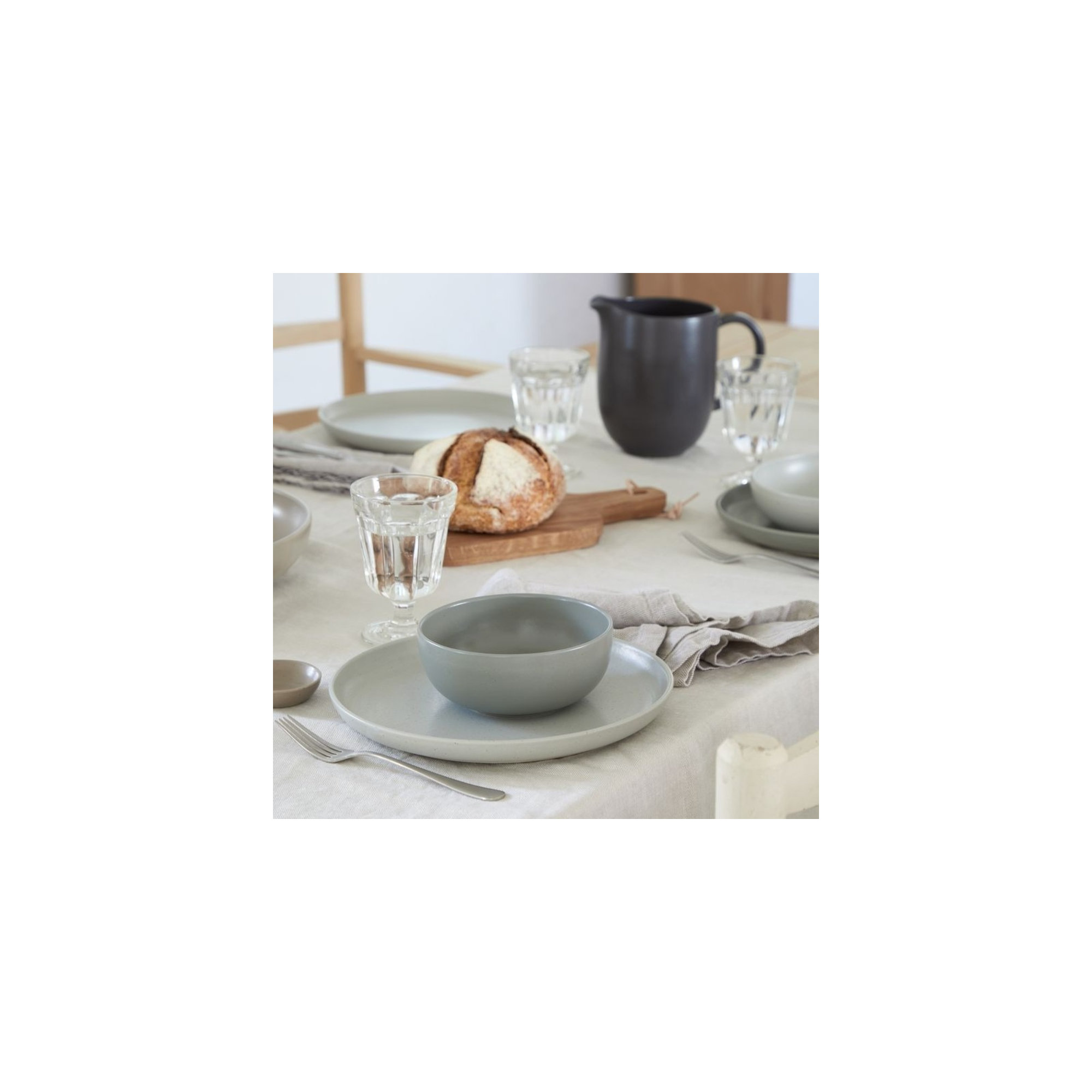 Casafina Pacifica Cereal Bowl, Oyster Gray