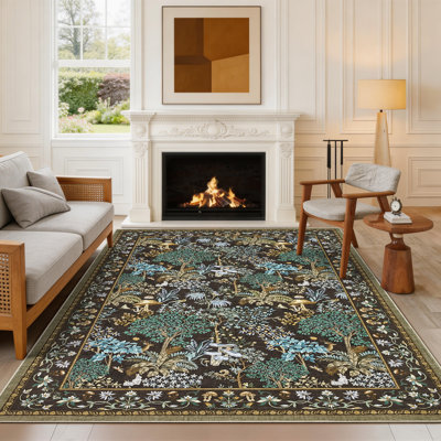 Tapis lavable Forest Botanical
