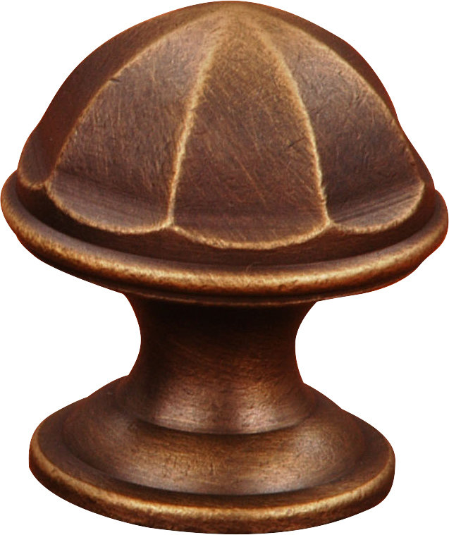 CK Series Contoured Dome Cabinet Knob, Antique English