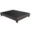 Contemporain 14 po Base de matelas plateforme, base de lit rembourrée, gris foncé-113432447