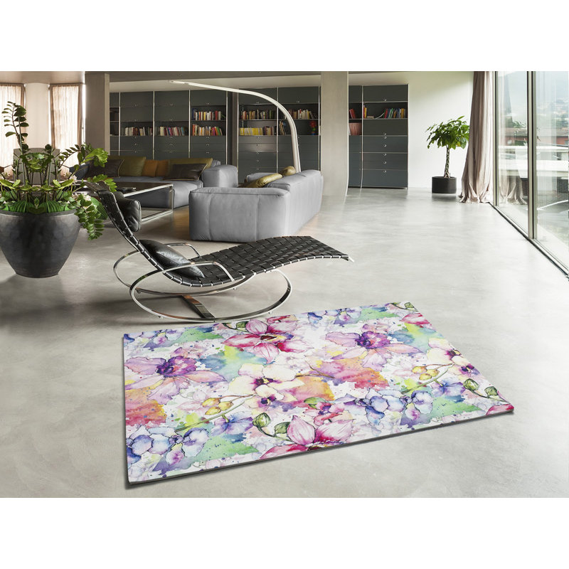 Turribridge Floral Area Rug, Rectangle 140 x 200cm