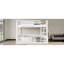 Lits superposés en bois peu encombrants avec rangement, conception blanche moderne pour maison familiale