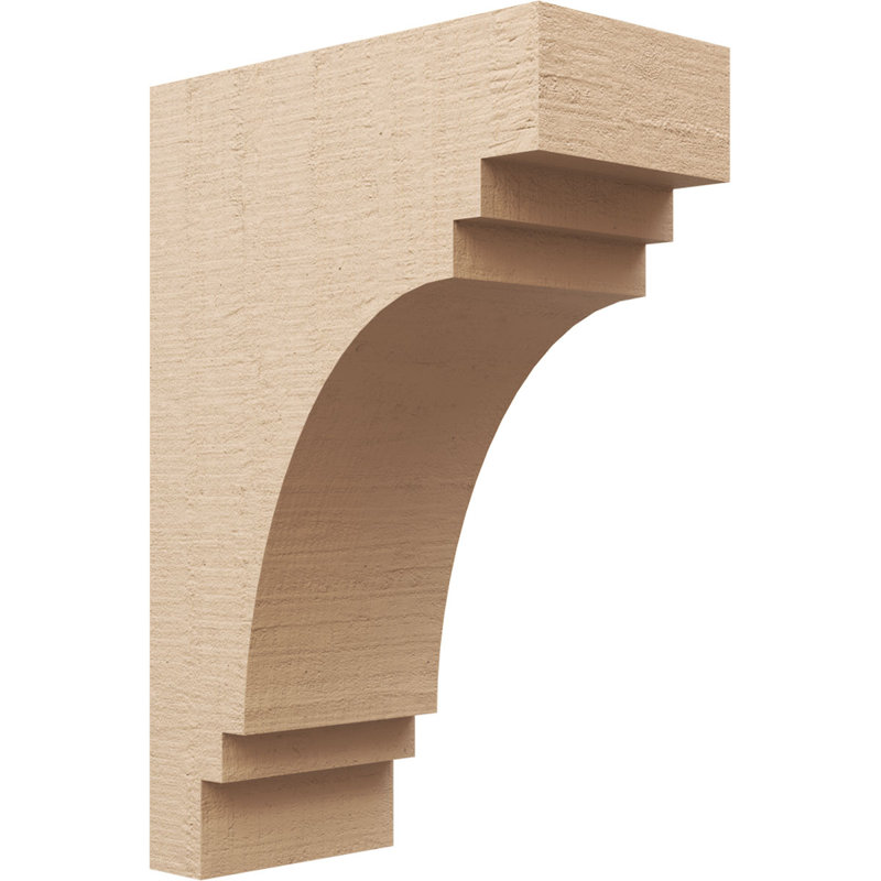 Bois de cèdre brut Pescadero, Corbeau Thane, brun clair apprêté, H 33 po x l 11 po x P 22 po