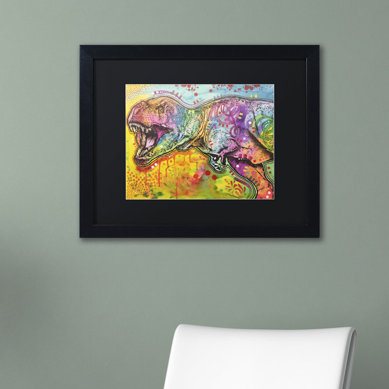 « 'rex rex ii' », impression sur image, Noir, H 11 po x l 14 po x P 0,5 po, Cadre noir