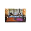 Tapis rond rond à motif tissé et lavable-336014067