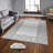 Stylish Woven Carpet, 4 x 6 Feet, 100% Polyester | Antibacterial, 3D Digital Printing, Non-Slip PVC Felt Dot Underside | Machine Washable, 0.4 in Pile Height, Perfect for Living Room & Bedroom Decor-1315486966