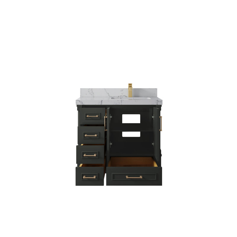Ensemble de meuble-lavabo simple 36 po Aberdeen, Venatino
