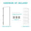 Panneau de porte de garde-manger à 5 panneaux de style shaker intérieur-121302968-121457755