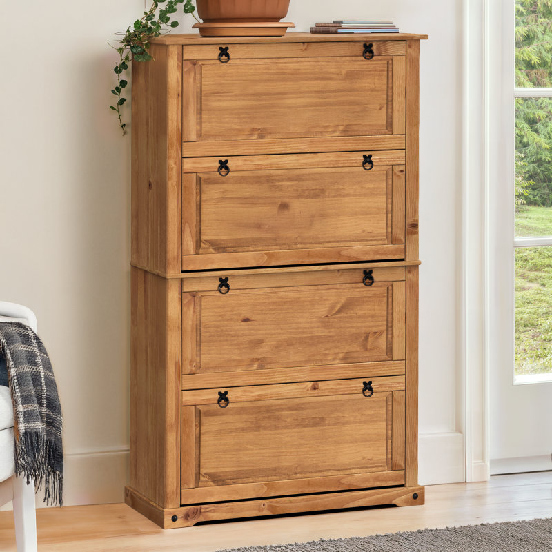 Bayhills Rectangle Accent Cabinet, Brown, Black