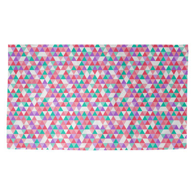 Tapis triangle rose/rouge Avicia