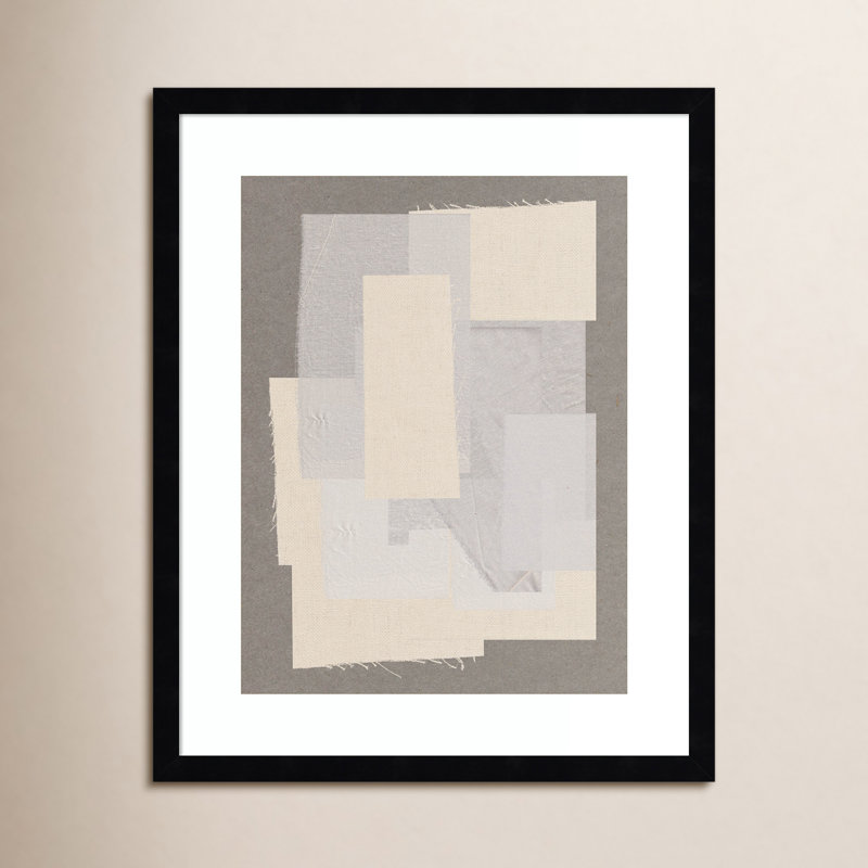 Reproduction d'art mural encadré en bois Pifer, H 21 po x l 17 po, Noir