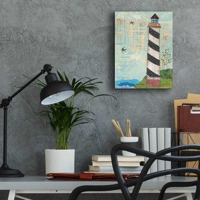 'Coastal Lighthouse II' by Courtney Prahl, Acrylic Glass Wall Art, 16" H x 12" W x 0.13" D