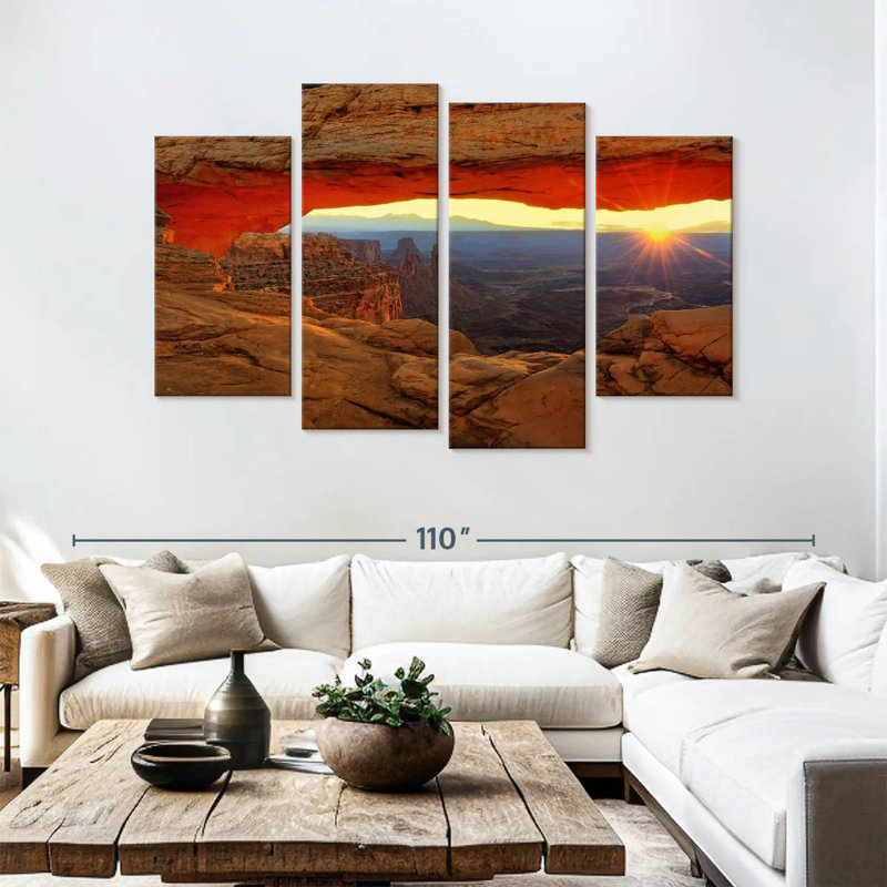 Alvord Mesa Arch Sunburst, 54" H x 84" W
