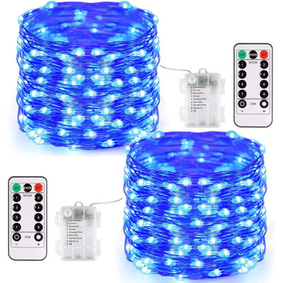 Schlitz 67.2' LED Battery Powered 200 - Bulb Rope Lights String Light