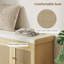 Banc de rangement pour chaussures avec portes en rotin tissé-802351664