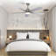 Ventilateurs de plafond 52 po avec lumières DEL et télécommande Donovon-172320109