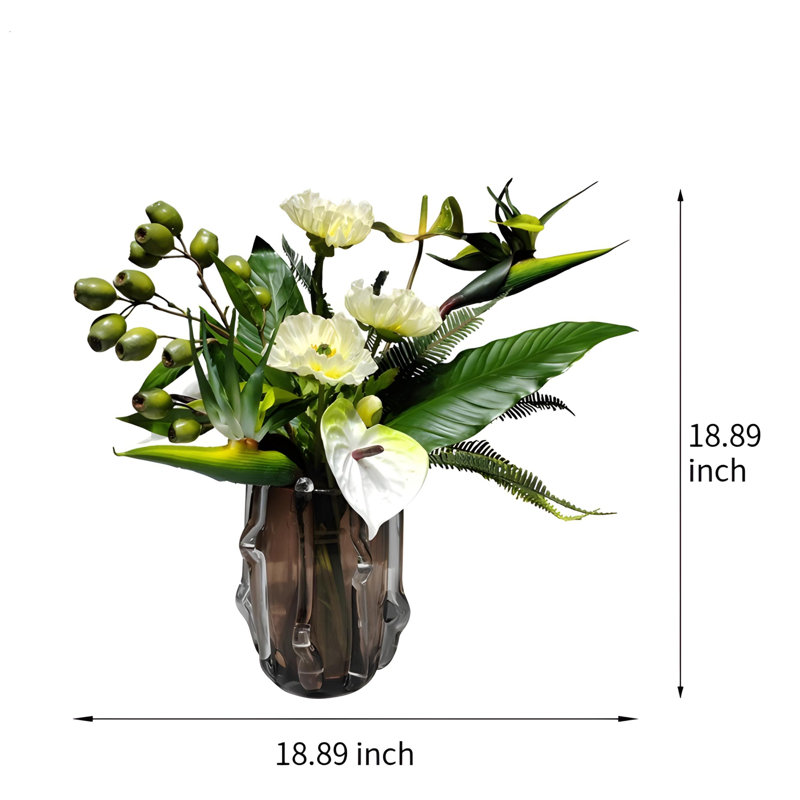 Ornements de fleurs simulées