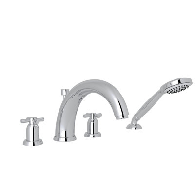 Holborn 4-Hole Deck Mount Tub Filler With U-Spout