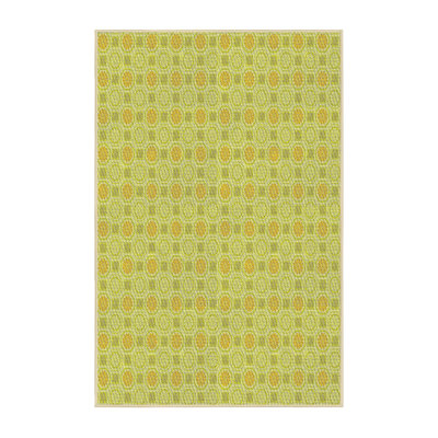 Tapis vert à motif géométrique Kodi