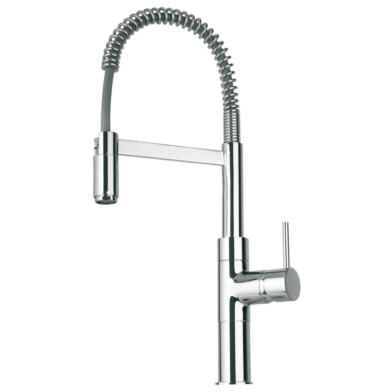 Robinet de cuisine à poignée simple Elba, Chrome