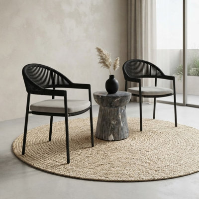 Chaise de patio pour l'extérieur empilable Harbour