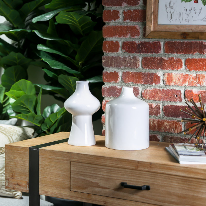 Vase de table Alivya, H 10 po x l 5,75 po x P 5,75 po