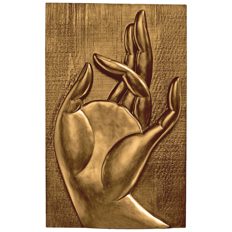 Sculpture murale mudra bouddhiste mayura