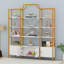 Bibliothèque à 4 niveaux avec tablette d'armoire de rangement