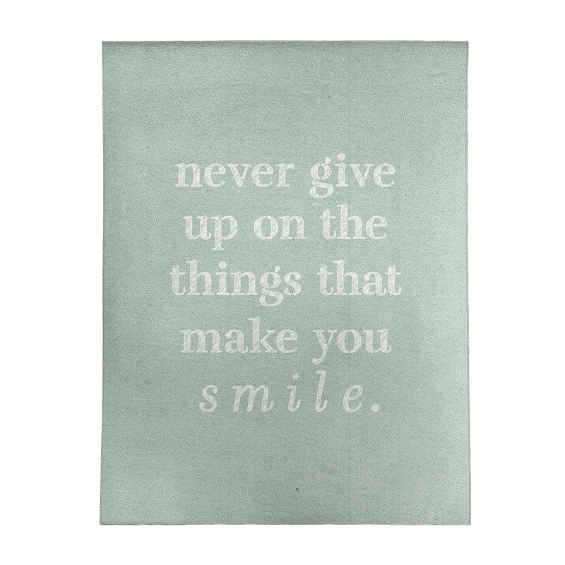 Tapis en chenille de polyester Quotes, Rectangle 5 pi x 7 pi